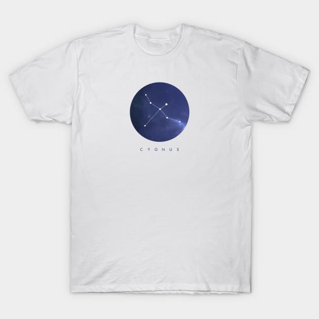 Cygnus Constellation T-Shirt by clothespin